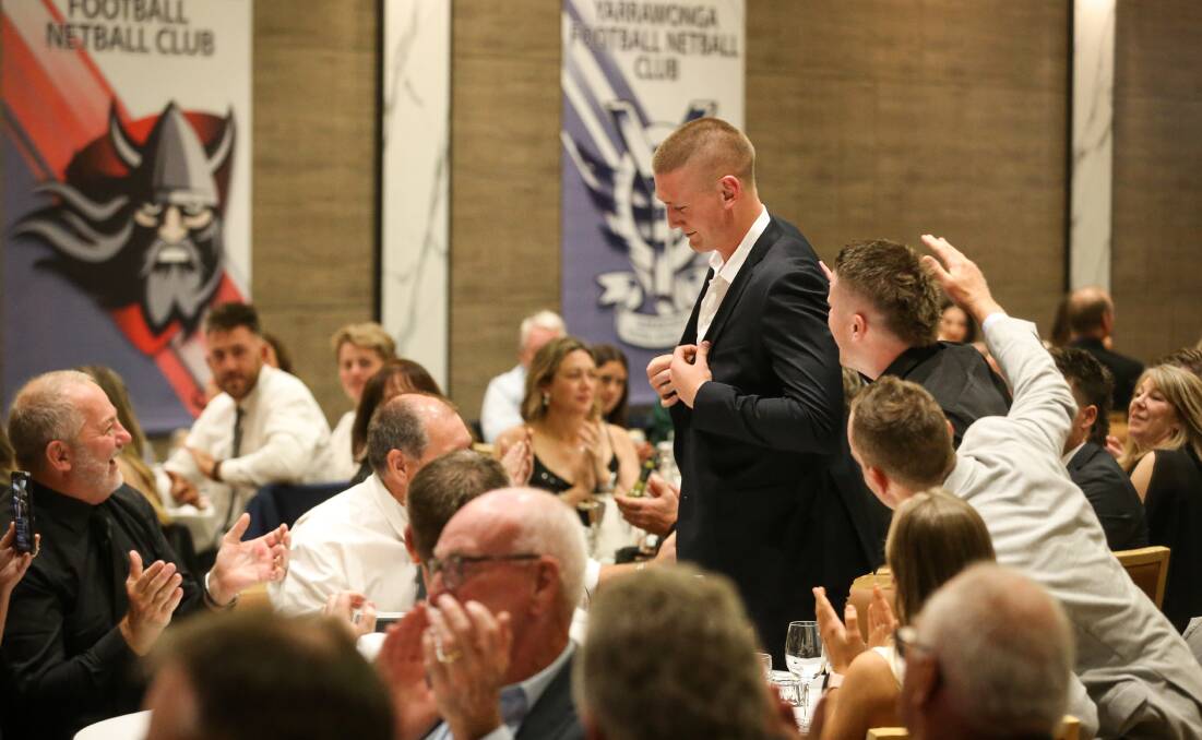 Callum Moore at last year's Morris medal count at the SS&A Club.