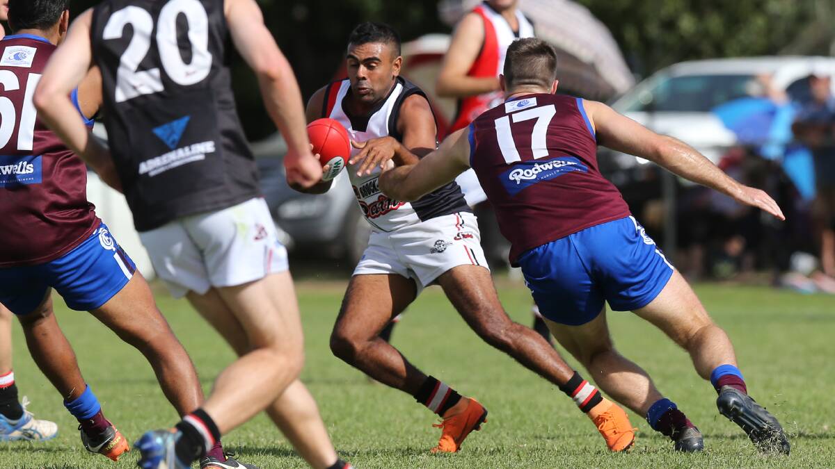 ELUSIVE: Brock-Burrum speedster John Roy-Williams picked up plenty of touches on a wing for the Saints. Picture: KYLIE ESLER