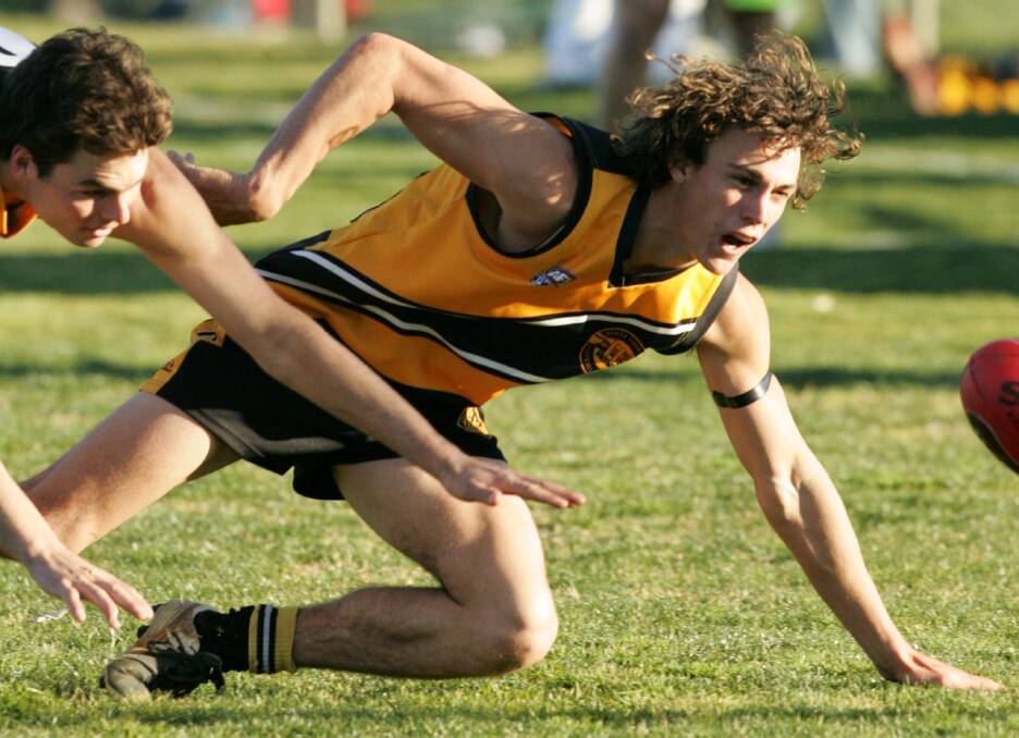 Brett Doswell in action for the Wagga Tigers in 2007.