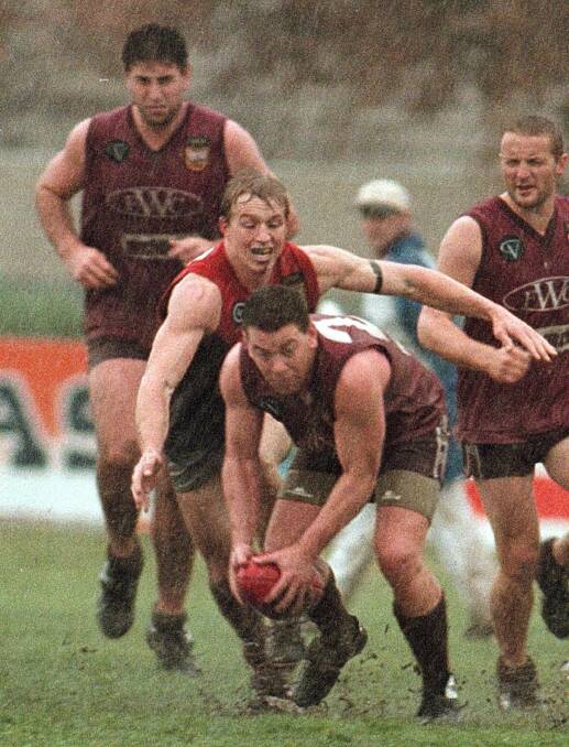 Brendan Way in action for the Raider in 1999.