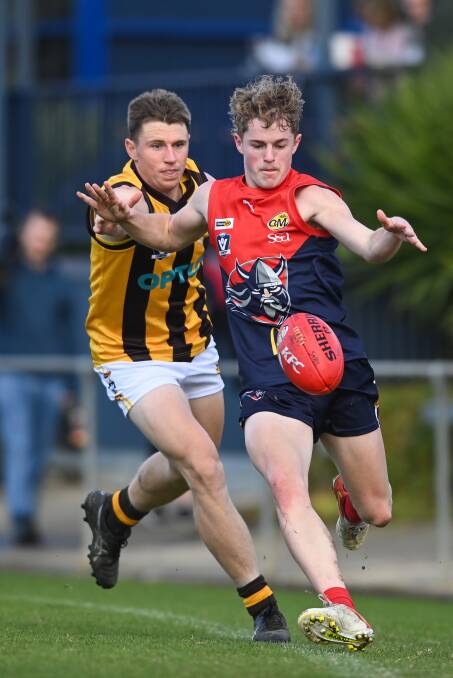 Beattie in action for Wodonga Raiders in 2022. Picture by Mark Jesser