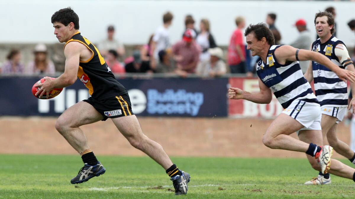 Action from Albury's 2009 grand final victory over Yarrawonga