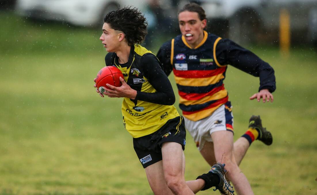 Ethan Weidemann in action for Osborne in the Riverina Championships in 2020.
