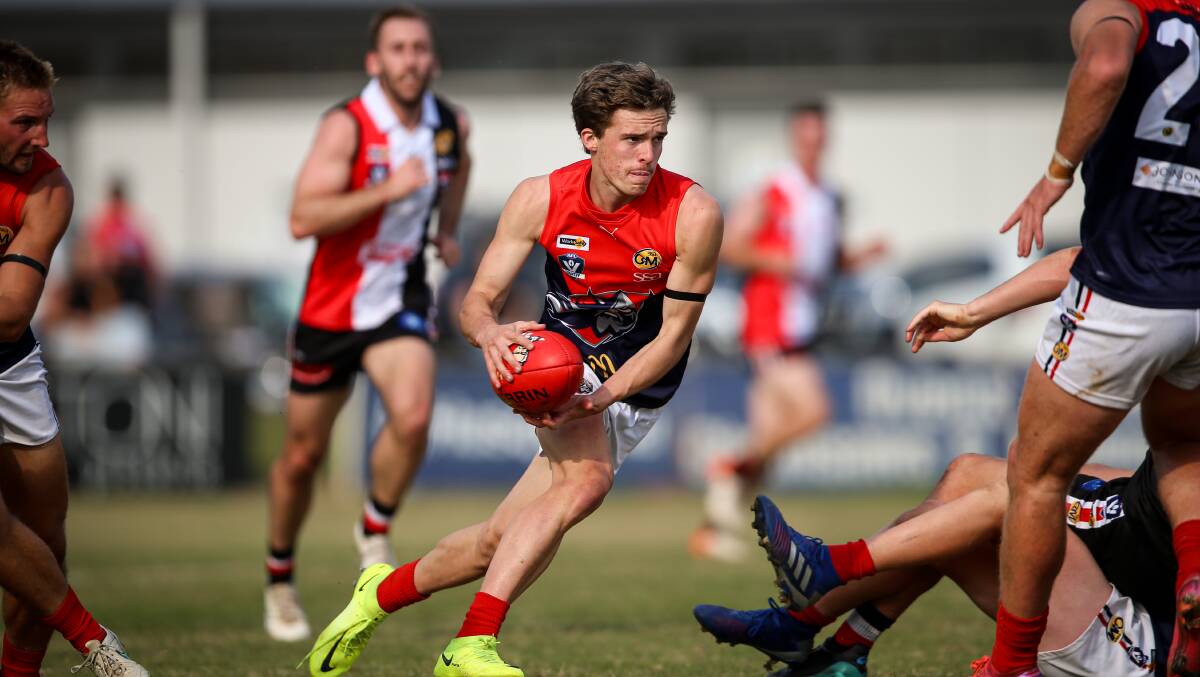 Classy midfielder Tom Bracher has returned home from Melbourne after a stint with Richmond in the VFL and committed to the Raiders full-time this season. Picture by Mark Jesser