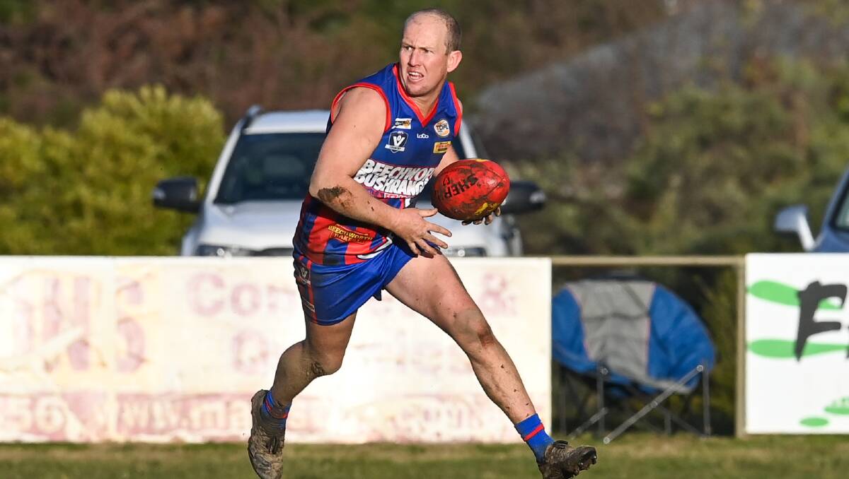 Beechworth co-coach Brayden Carey has been forced to call the shots from the sidelines for the past two rounds as he tries to overcome a back complaint.