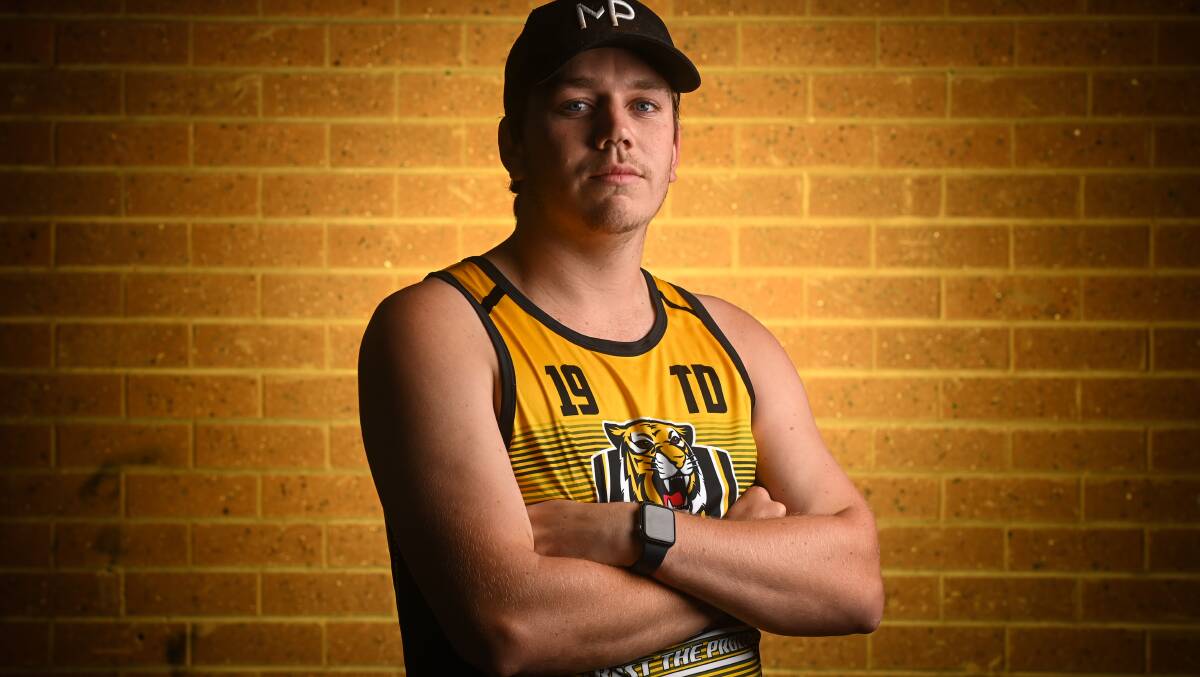 TIGER RECRUIT: Tom Haynes is one of several players to cross from Wodonga to Barnawartha over the off-season. Haynes is hoping to make his senior debut for the Tigers after playing reserves for Wodonga. Picture: MARK JESSER
