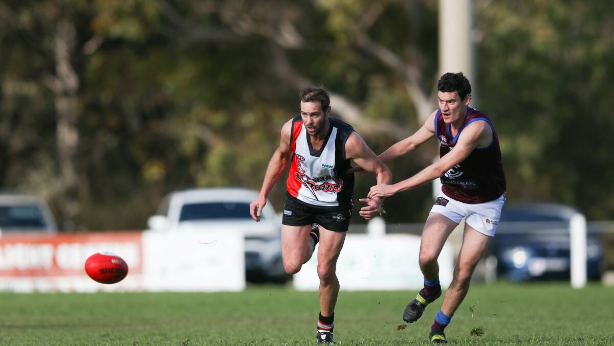 LION HEARTED: Trent Logue in action for the Lions.