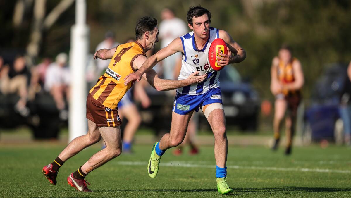 Roos skipper Ben McIntosh in action during last year's finals series at Sandy Creek. Picture by James Wiltshire