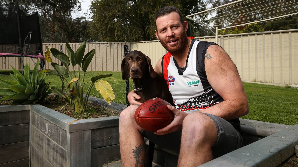 SIDELINED: Brock-Burrum big man Matt Seiter is expected to miss then next two months with a knee injury he suffered against Howlong a fortnight ago.