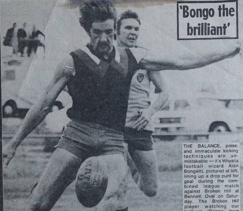 PROLIFIC: Bongetti kicked more than 1600 goals throughout his career. He retired in his early 40s.