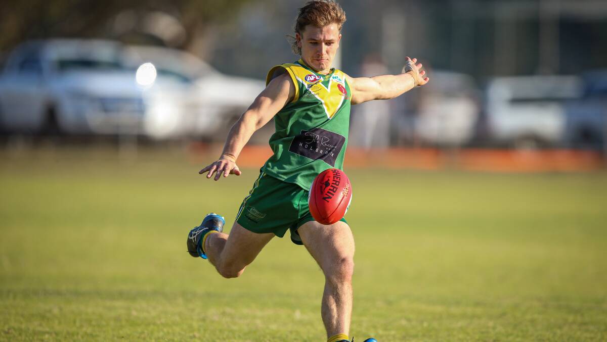 AZZI MEDALLIST: Young Brooker Will Holmes enjoyed a breakout season to win the Azzi medal. The super-fit midfielder also won the Brookers' best and fairest.
