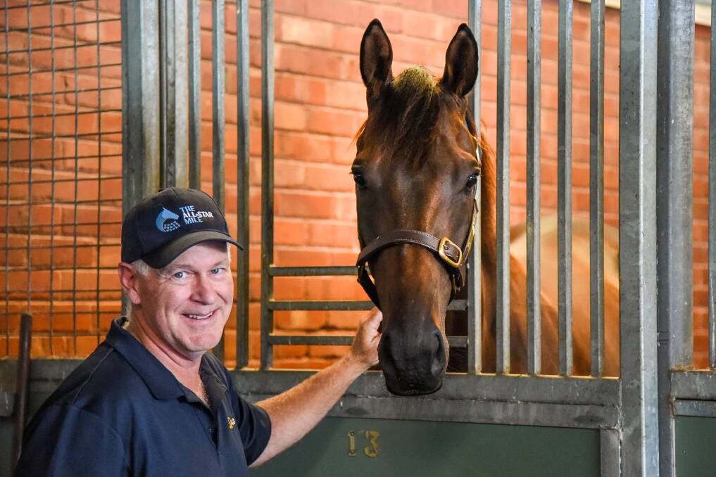 Allan Endresz with Allligator Blood who is set to resume in Queensland on September 12.