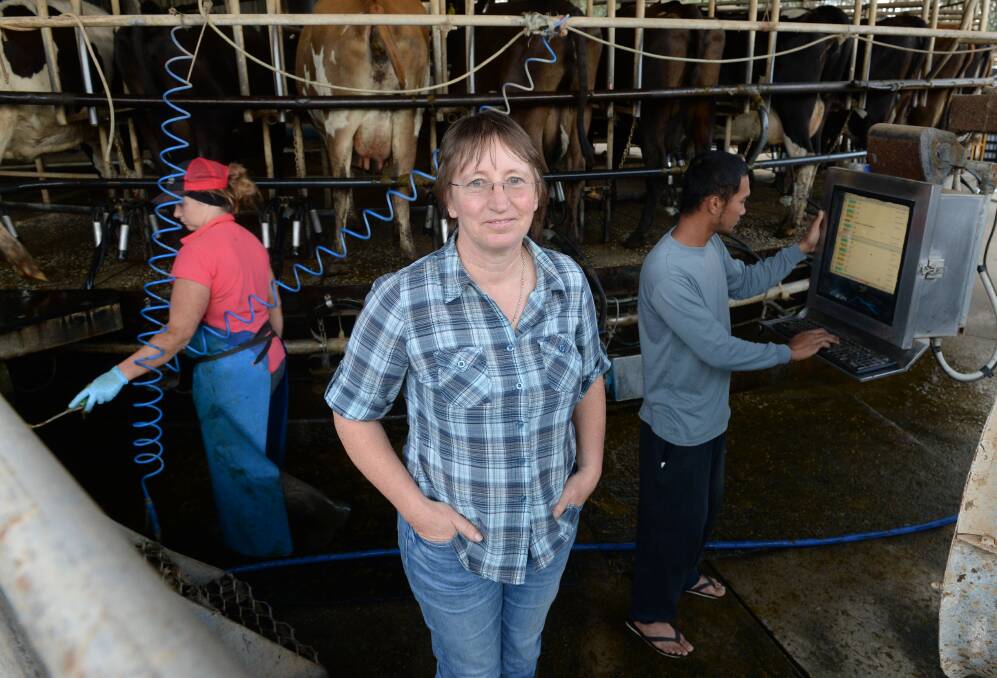 VISA BLOW: Finley dairyfarmer Ruth Kydd says her family has a tough time coping with low milk prices but the 457 axing was a kick in the guts. Picture: RACHAEL WEBB
