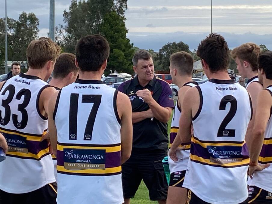 RAMPING UP: Murray Bushrangers coach Mark Brown will put the under-19 squad through its paces for the first time this pre-season at Wangaratta on Sunday. Picture: STEPHEN HICKS