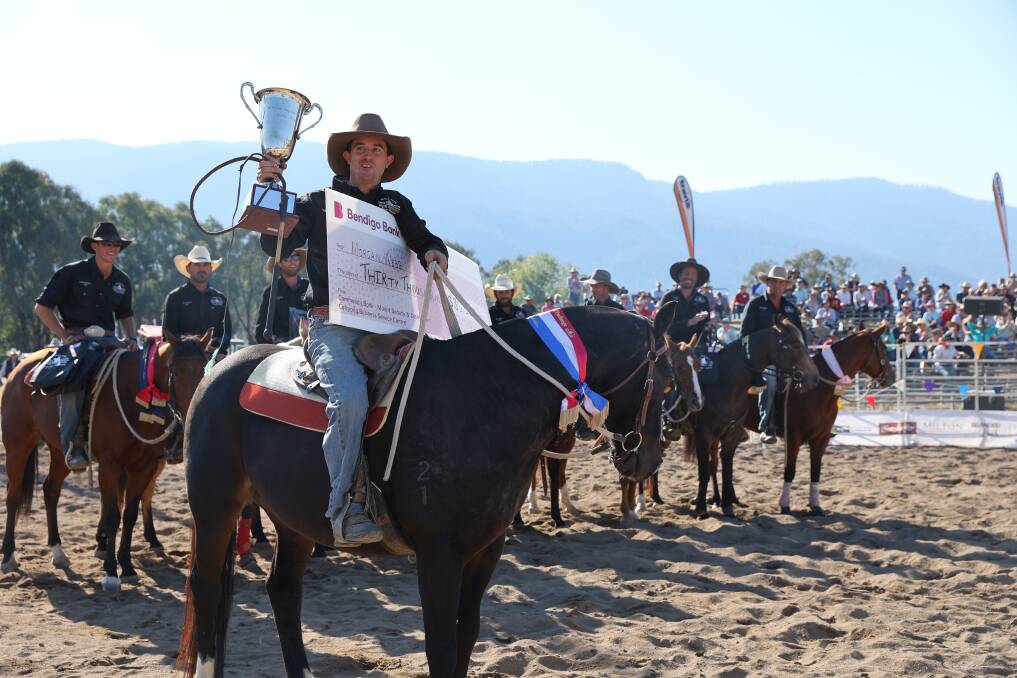 The Man from Snowy River Challenge was won by Morgan Webb. Picture by Corryong Courier