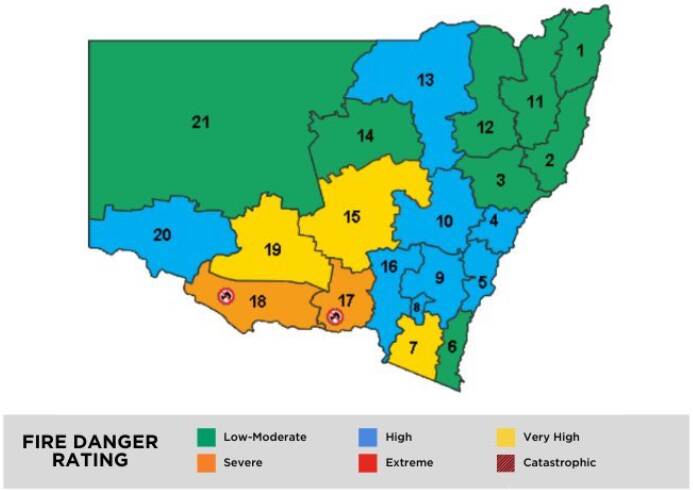 Total fire ban issued for Albury and nearby NSW councils