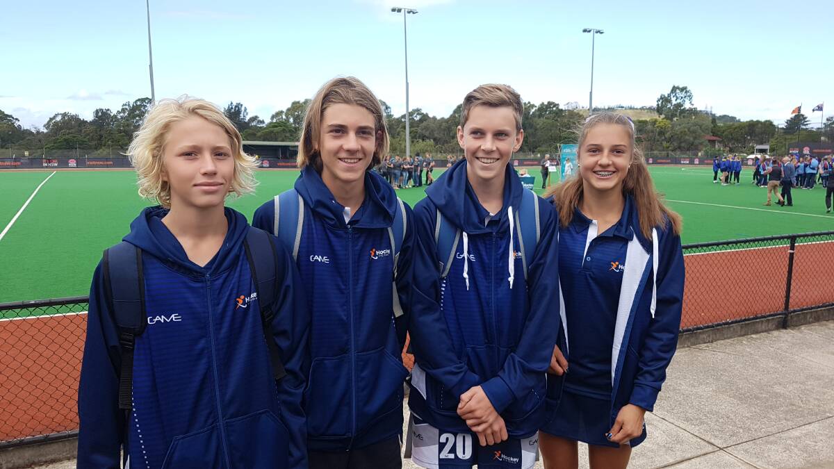 NEXT LEVEL: Aaron Sonter, Tas Kearney, Ryan Heagney and Tess Palubiski each showed their class at the national under 15 championships.