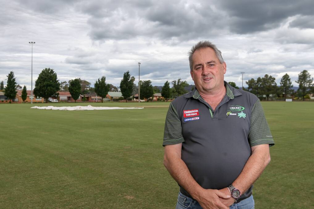 TOUGH CALL: Cricket Albury Wodonga chairman Michael Erdeljac made the decision to abandon all matches on Saturday due to rain.