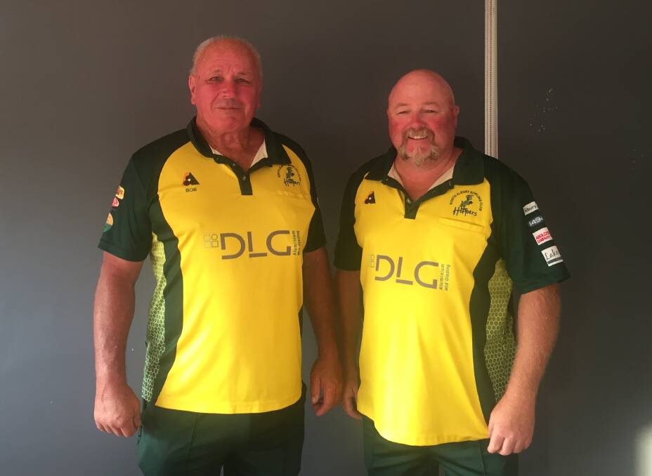 COMEBACK: North Albury's Bob Parks and Duane Crow took out the Albury and District Champion of Champion pairs despite trailing by 10 shots early in the contest.