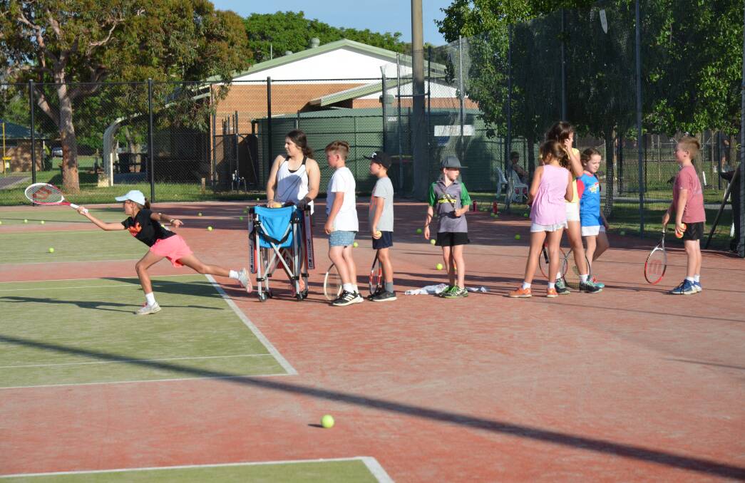 BIG OPPORTUNITY: Participants from the ANZ Hot Shots program at Wodonga Tennis Centre are eager for their trip to the Australian Open on Thursday.