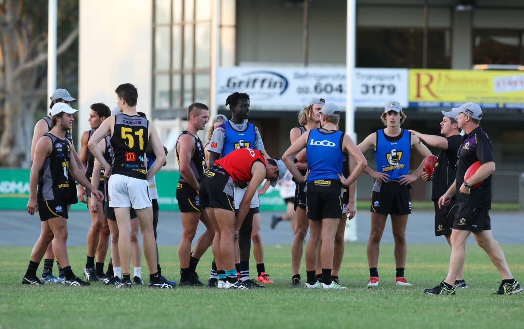 WORK TO DO: The Murray Bushrangers hung in for majority of the contest against Gippsland Power, before fading away late. Picture: KYLIE ESLER