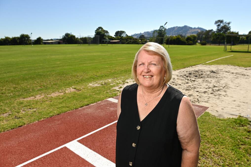 Wodonga's Christine Doubleday remains as passionate as ever about little athletics and will be recognised for her tireless efforts on Australia Day. Picture by Mark Jesser