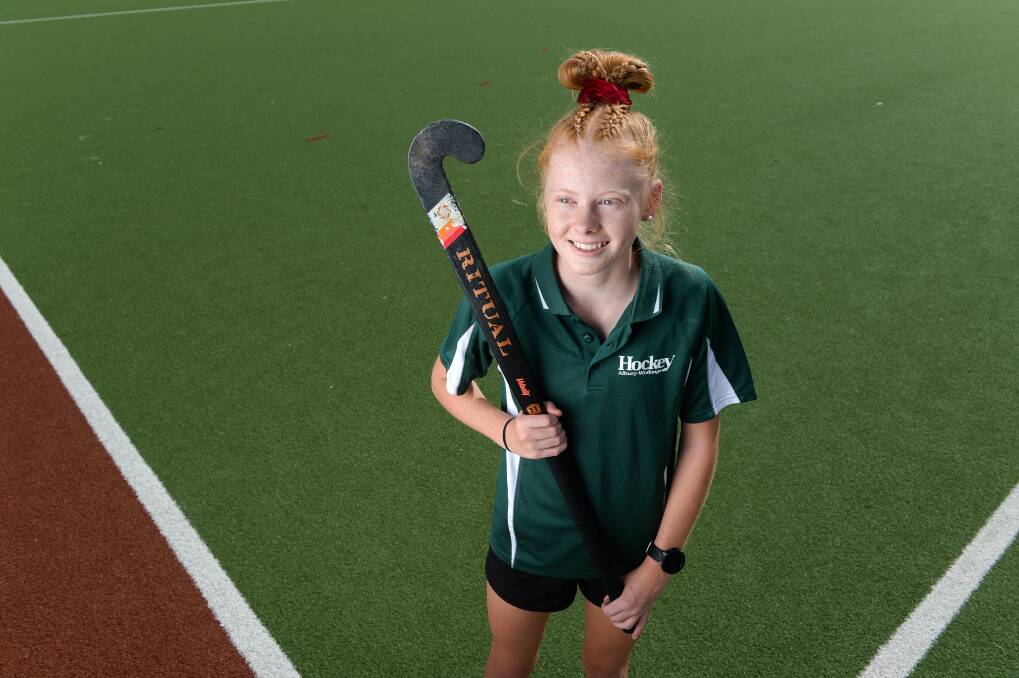 PERSISTENCE PAYS OFF: After 10 years playing hockey, Hayley Hutchinson has broken into her first state team. She'll feature in the ACT under-18s at the national championships in April. Picture: MARK JESSER