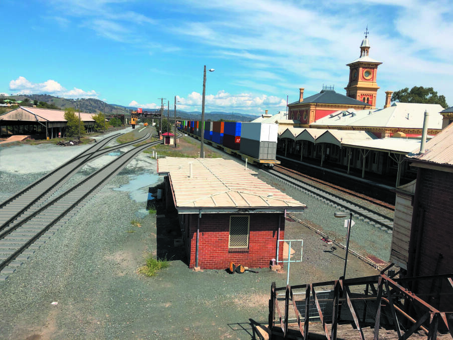 Imagery of modifications for the Albury station yard. Picture: ARTC