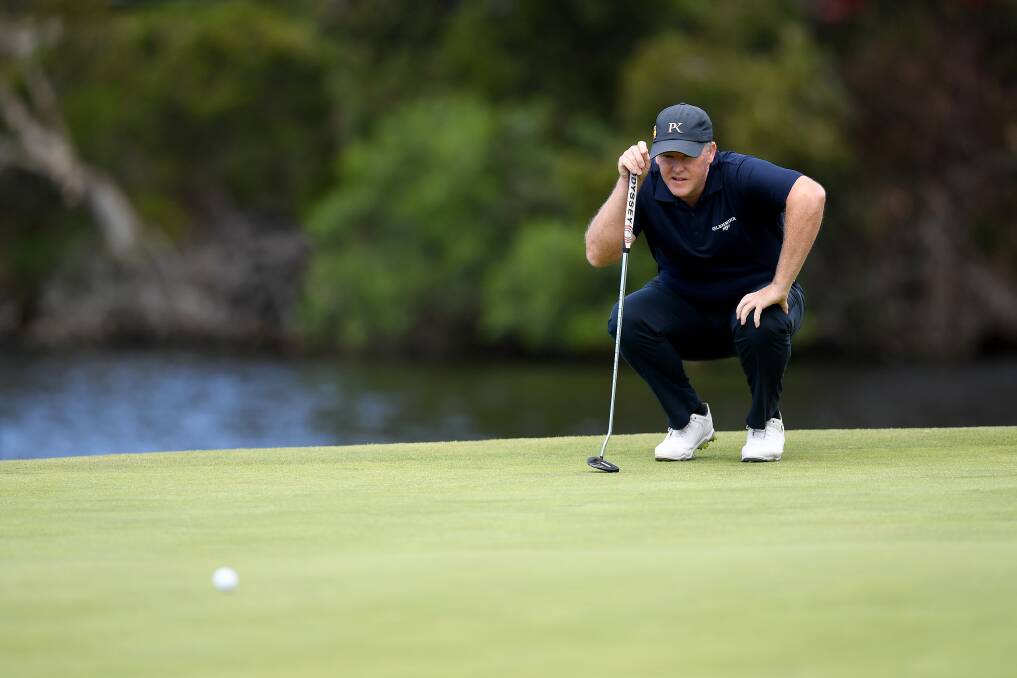 GREAT WEEK: Marcus Fraser holed a number of 
crucial putts in his final round at the Australian Open.
Pictures: DAN HIMBRECHTS