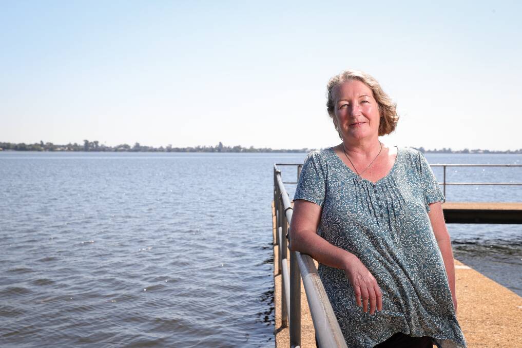 KEEPING WATCH: Goulburn Murray Water water storage services general manager Martina Cusack, ahead of this year's Lake Mulwala draw down. 