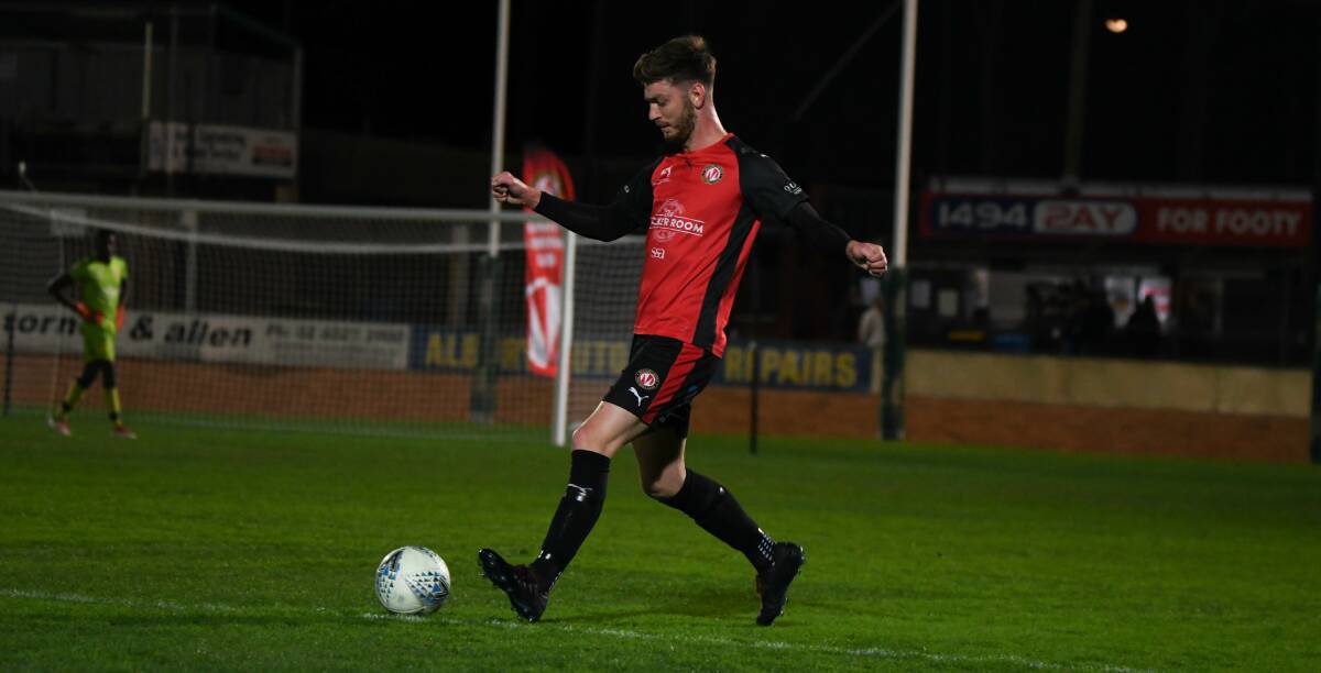 GIVING BACK: Murray United defender Alex West is hoping to get more involved with coaching as early as next season. Picture: TARA TREWHELLA