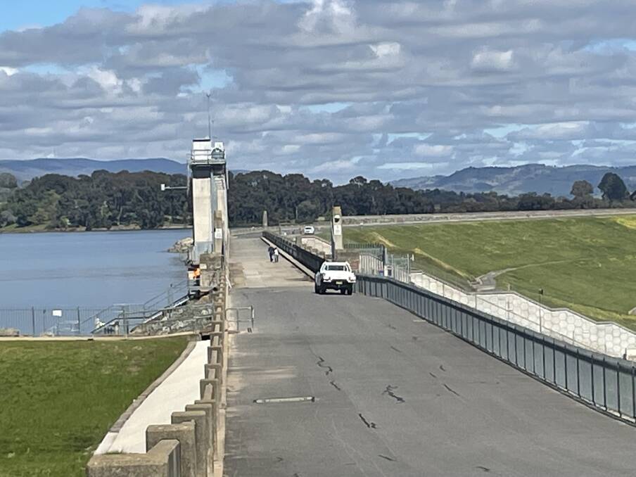ASSESSMENT: Water NSW staff attended the Hume Dam wall on Wednesday morning to check for any potential damage caused by the 6.0 magnitude earthquake felt across the region.