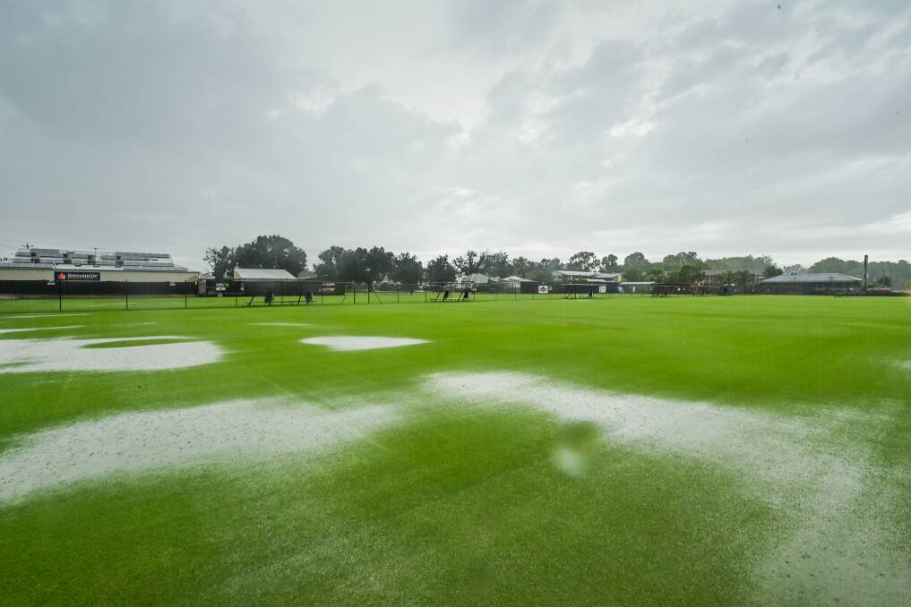 NO PLAY: Day one of the under-14 Wimbledon Championships Australian Qualifier and Margaret Court Cup in Albury was called off due to rain. Picture: MARK JESSER