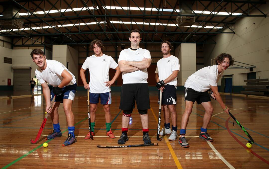 CHALLENGE ACCEPTED: Border hockey stars Charley Wallace, Brayden Mulrooney, Ben Martin, Jeremy Payne and Joe Forster are off to Melbourne for the Indoor Club Championships this weekend. Picture: JAMES WILTSHIRE