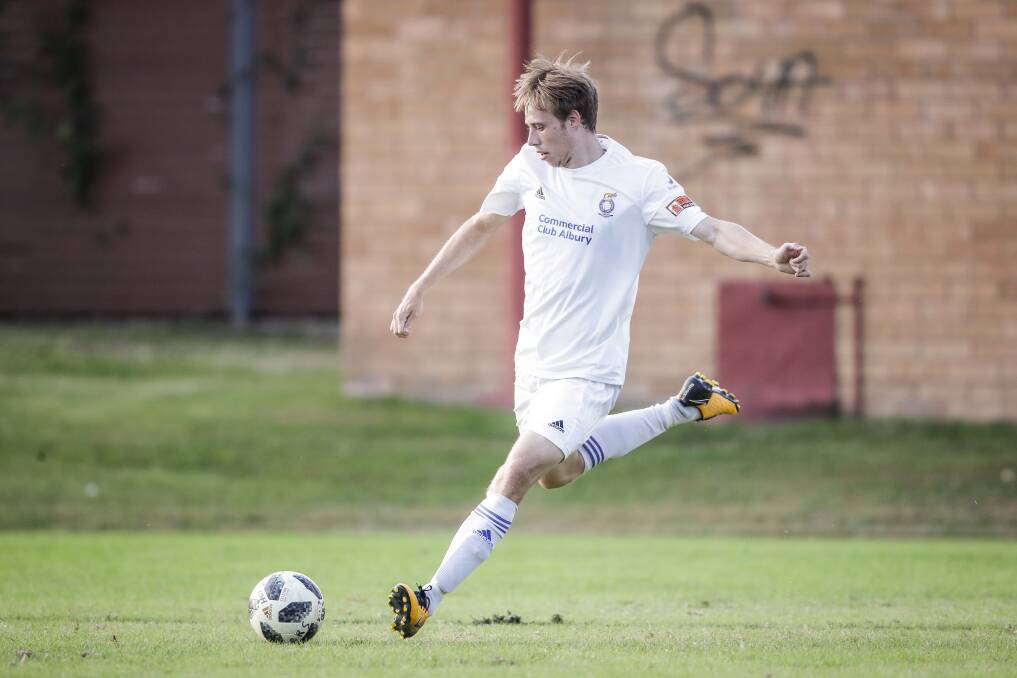 Patrick Brown helped Albury City to a 6-1 triumph against Melrose on Sunday.