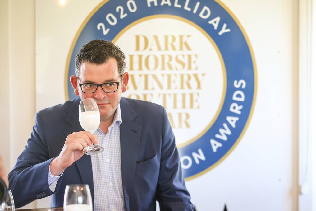 FLASHBACK: Victorian Premier Daniel Andrews visited the King Valley in 2020 for a major tourism announcement, but there will be no wining and dining in the North East in 2026 with the region overlooked as a Commonwealth Games host. Picture: JAMES WILTSHIRE