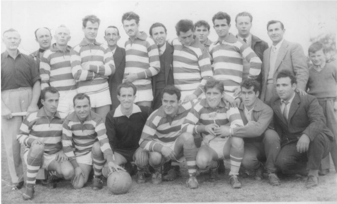 LOOKING BACK: The first Myrtleford Savoy team photo taken in the 1959-60 season.
