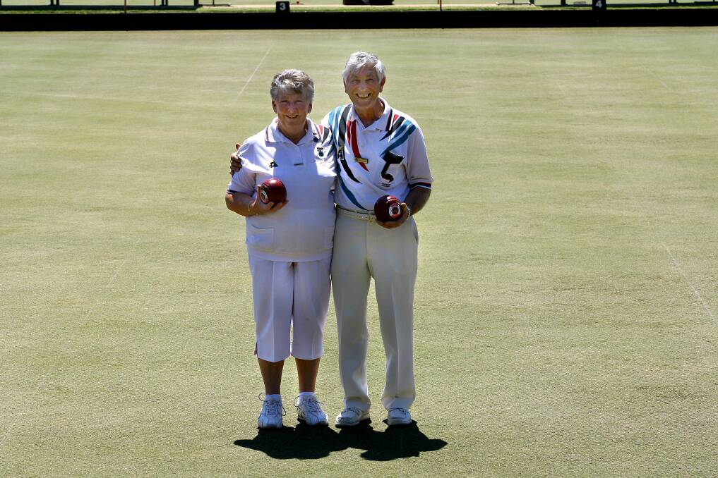Sandra and Slawko Kitt after being awarded Lavington Bowling Club life membership in 2009. File picture