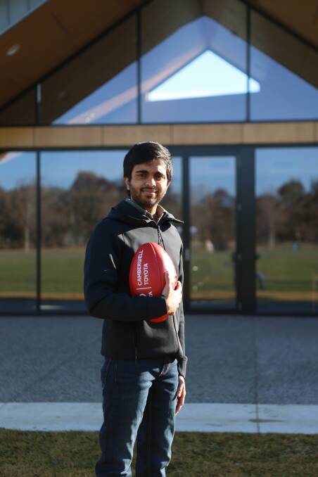 HERE TO HELP: Chandan Kulkarni was appointed the Upper Murray league club support officer this year and has enjoyed his time in the new role. Picture: CORRYONG COURIER