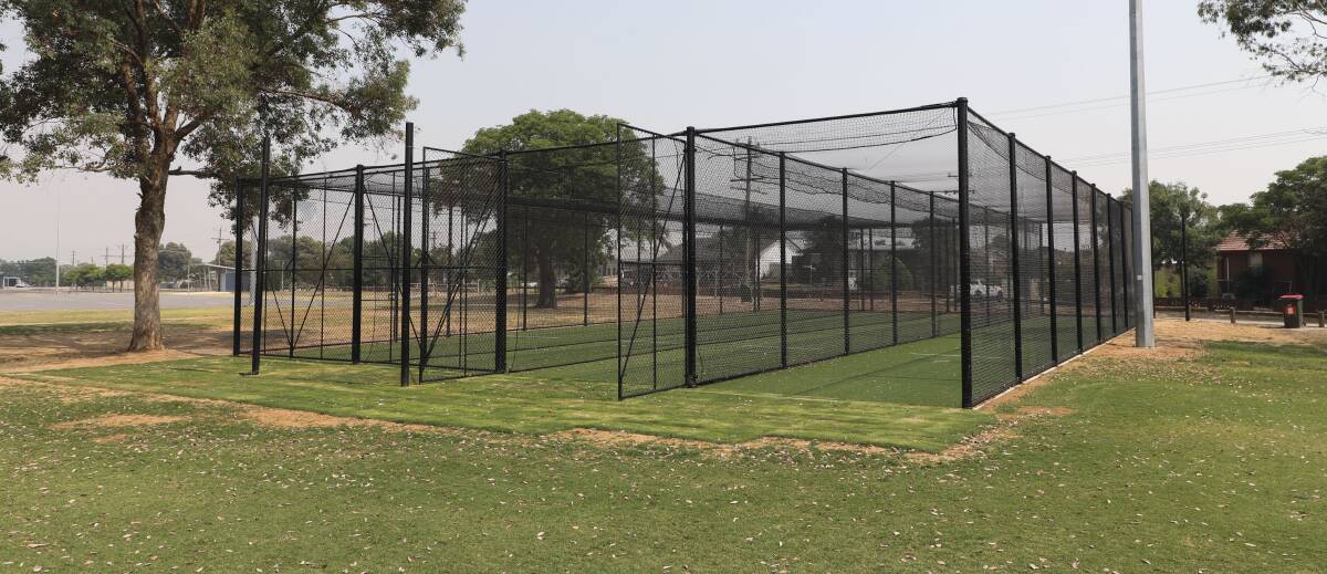 UPGRADE: A Sport and Recreation Victoria grant, along with Wodonga Council, Belvoir Cricket Club and Cricket Albury-Wodonga funding has led to the construction of new nets at Kelly Park. Picture: WODONGA COUNCIL