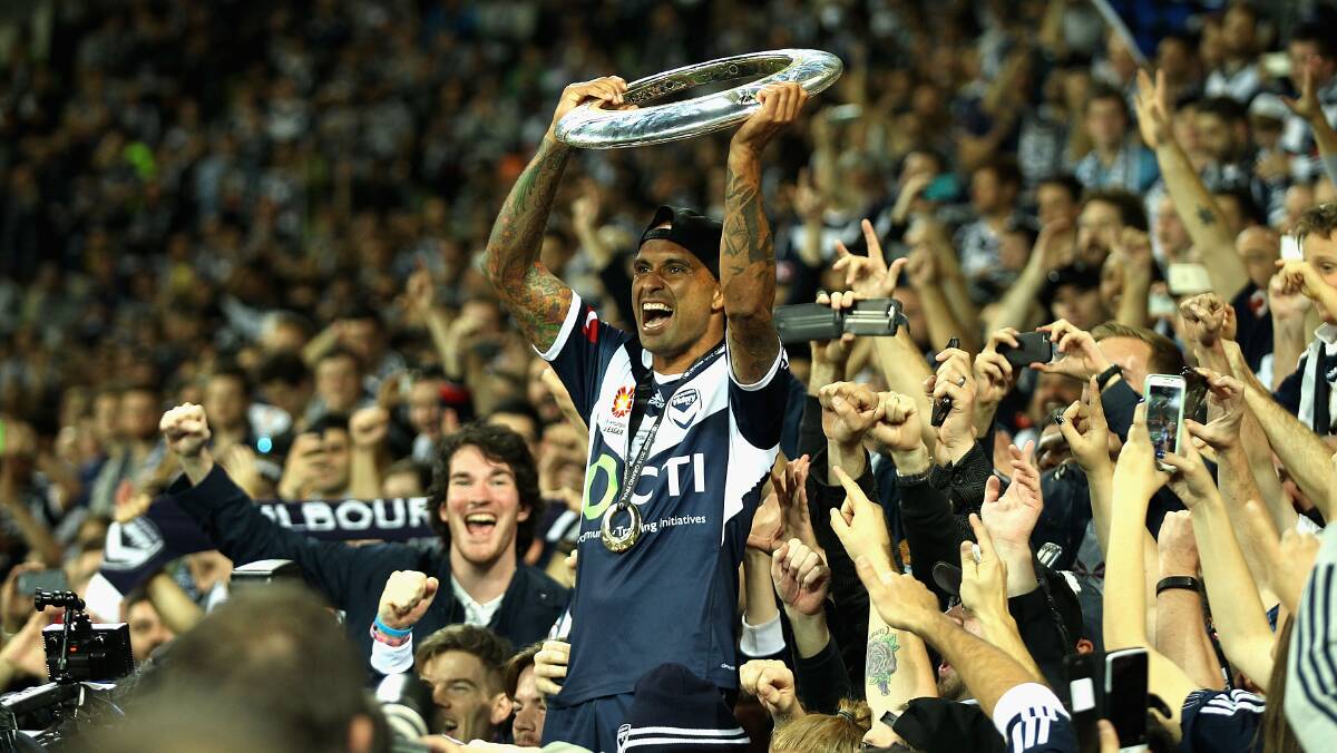 HAPPY HOMECOMING: Murray United 
has shocked the NPL 2 competition by 
securing the services of Archie Thompson 
for a minimum of three games in 2017.