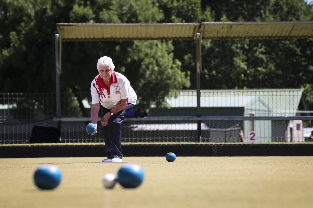 NO STOPPING: Isabel Edgar can't quite believe she's won 21 club singles titles at Chiltern in her 35 years of bowling. 