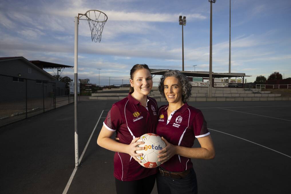 PROUD MOMENT: Niece and aunty Cassi and Leah Mathey are in their second season as team teammates at Wodonga.