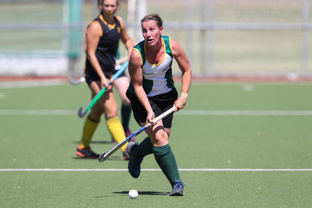 GREAT START: Hockey Albury-Wodonga Spitfires women's co-captain Shae Billingsley was impressive in the victory against University of Canberra. Picture: MARK JESSER