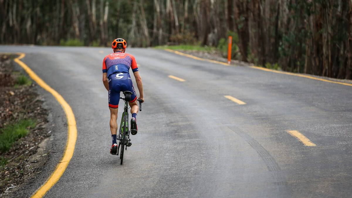 TOUGH LUCK: Jesse Featonby was caught up in a crash during the first stage of the Sun Tour, before finishing 63rd overall. Picture: JAMES WILTSHIRE