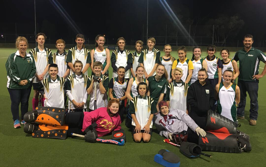 LOCAL PRIDE: Hockey Albury-Wodonga's under 15s boys and girls representative sides have been busy training ahead of the Victorian Junior Country Championships.