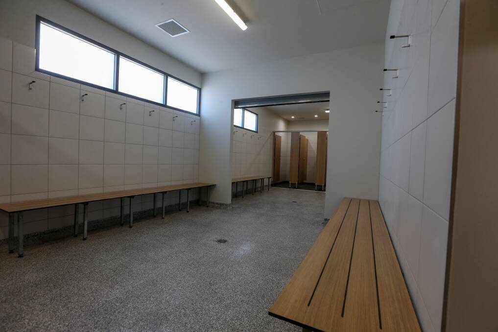 VERSATILE: The Albury-Wodonga Regional Cricket Hub includes unisex changerooms which can be divided.