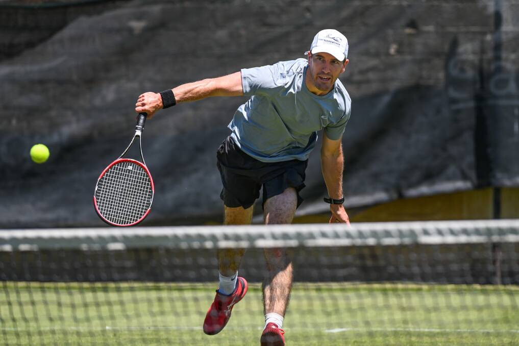 KEY ROLE: Brendan Liddell captured three tight sets for Albury who went on to beat Wodonga by just three games in winter pennant at the Albury grasscourts on the weekend.