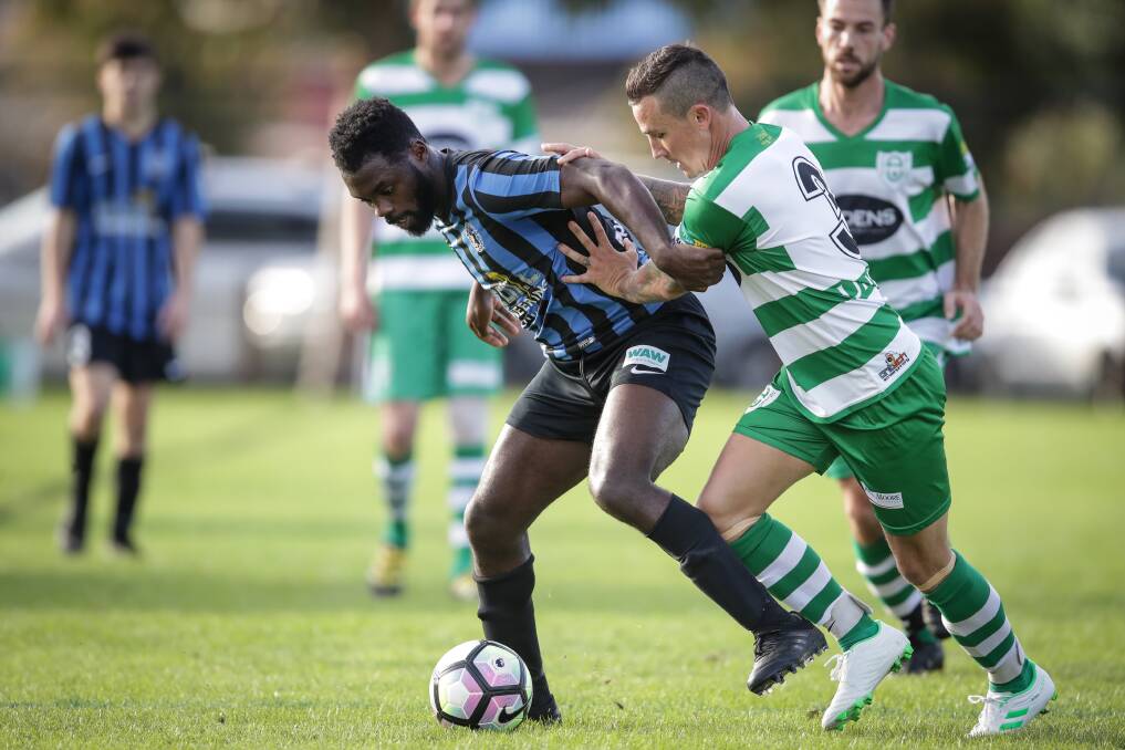 PARTED WAYS: Myrtleford import Remell Davis has departed the club after 10 games for the reigning AWFA league and cup champions. Davis scored 12 goals in the period. Picture: JAMES WILTSHIRE
