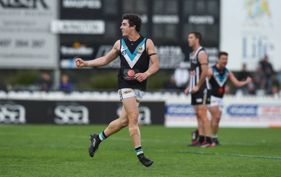 MAESTRO: Shaun Mannagh's outstanding season, including winning the Did Simpson Medal as best on ground in the grand final, has seen him rated The Border Mail's best Ovens and Murray player in 2019. Picture: MARK JESSER